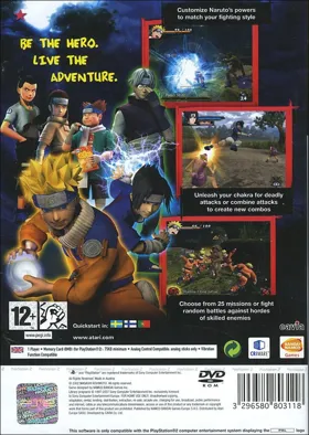 Naruto - Uzumaki Chronicles box cover back